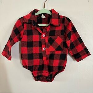 Buffalo Plaid Baby Onsie